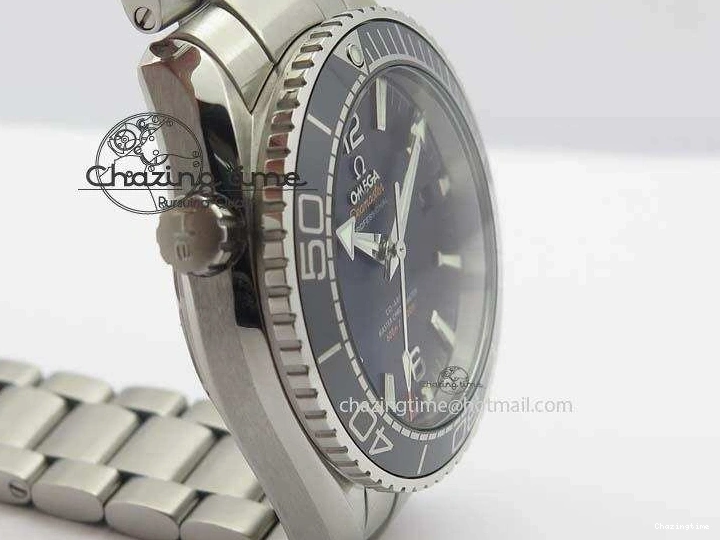 1225 Planet Ocean 2016 43.5mm SS Black Bezel BP 1:1 Best Edition Black Dial On SS Bracelet A WellDesigned 8195